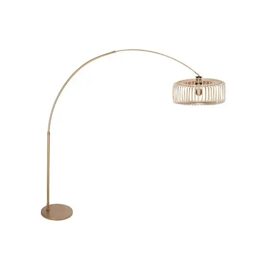 Utolsó esély Íves álló lámpa Sparkled Light bronz/barna, 240 cm, fa