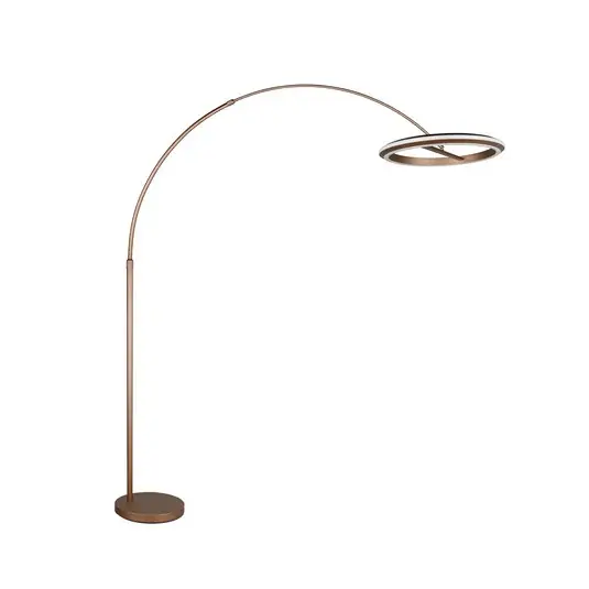 Különleges ajánlat LED álló lámpa Amador, kávébarna, magasság 205 cm, fém