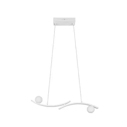 Vedd meg online LED lógó világítás Napoli, matt fehér, hossza 82 cm, fém, CCT
