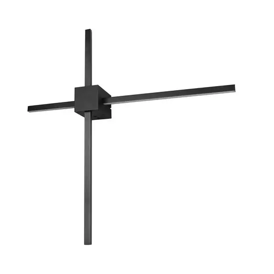Akciós ár Cassino LED fali világítás, matt fekete, szélesség 67 cm, fém