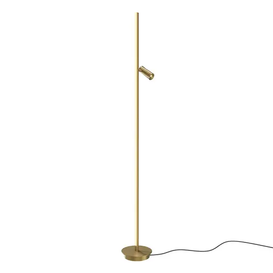 Maytoni LED álló világítás Thin, sárgaréz, alumínium, magasság 155 cm, Utolsó esély