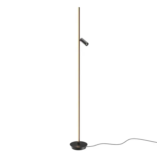 Maytoni LED álló világítás Thin, fekete, alumínium, magasság 155 cm, dimmelhető Ne maradj le