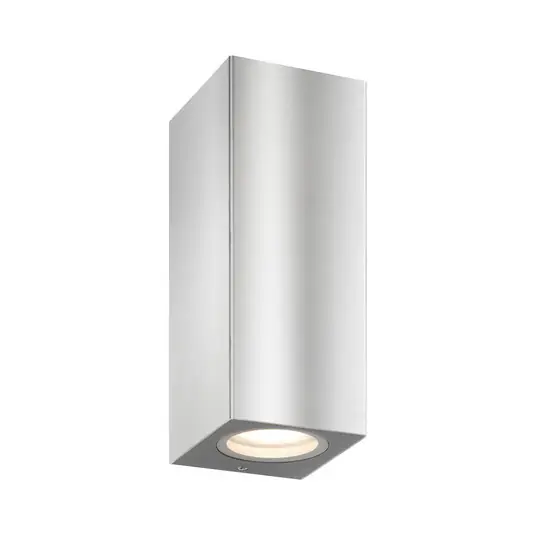 Szuper ajánlat Külső fali lámpa 5051, rozsdamentes acél, 17 cm, IP54, fel/le, GU10