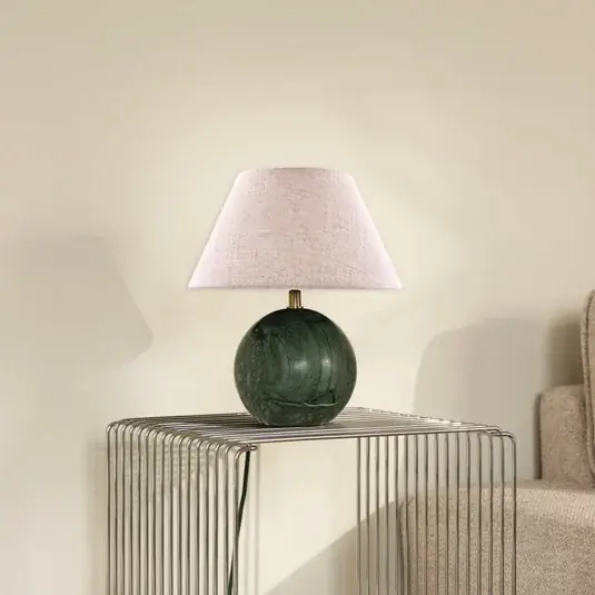 Ne maradj le Globen Lighting Castello asztali lámpa, zöld/bézs, magasság 28 cm