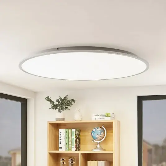 Legnépszerűbb Lindby LED mennyezeti lámpa Narima, 4,000 K, Ø 100 cm, ezüst