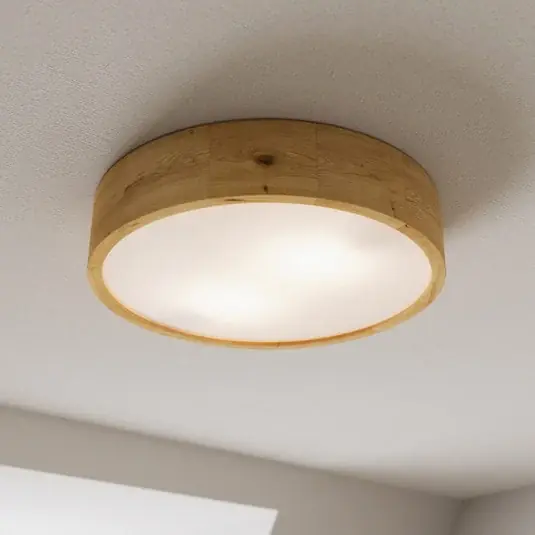 Envostar Kerio mennyezeti világítás, Ø 37 cm, természetes tölgyfa Szuper ajánlat