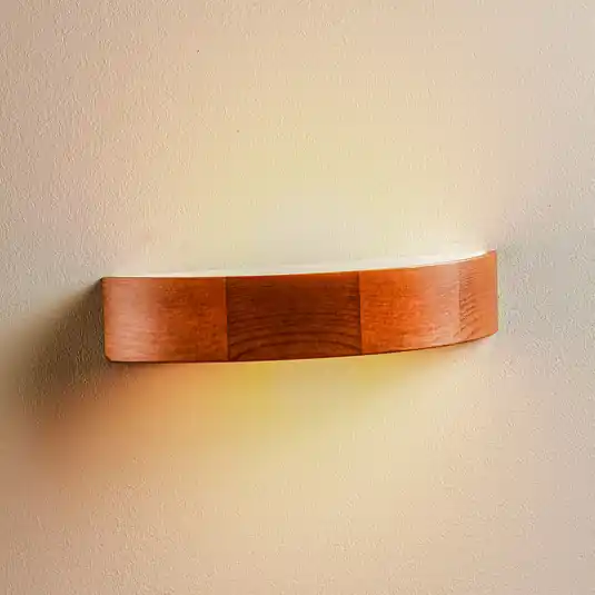 Kerio fali lámpa, szélesség 40,5 cm, rusztikus fenyő Korlátozott ajánlat