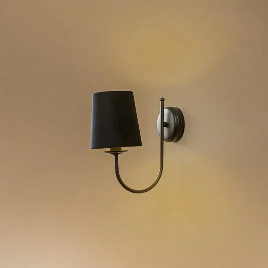 Alacsony ár Bona fali világítás, 1 izzós, fekete