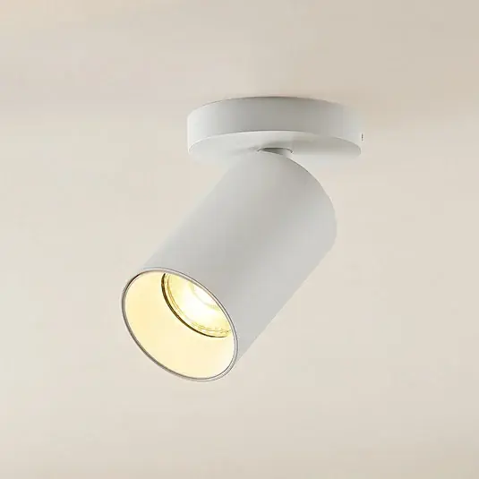 Vedd meg online Arcchio Brinja spotlámpa, fehér, kerek, 12 cm magas, Ø 6 cm