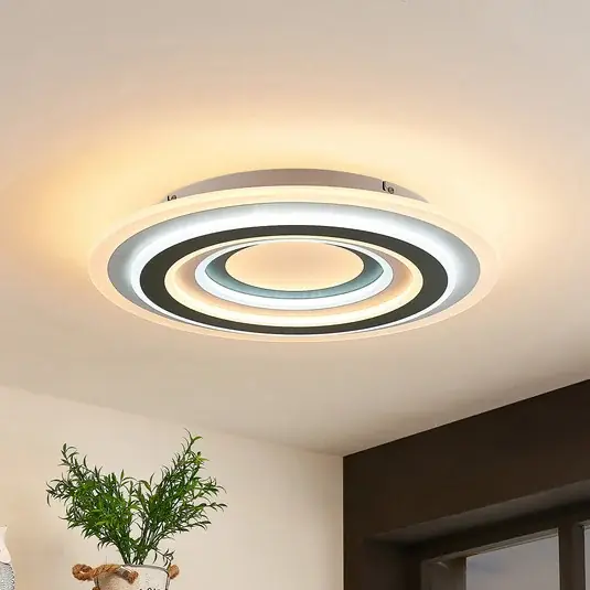 Végkiárusítás Lindby LED mennyezeti lámpa Jazmina, 50 cm, CCT, távirányítóval