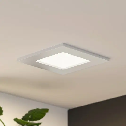 Prios Helina LED-es süllyesztett lámpa, ezüst, 11,5 cm, dimmelhető Akció