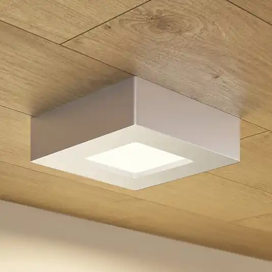 Prios LED mennyezeti lámpa Alette, ezüst, 12,2 cm, fényerőszabályzóval Ne maradj le