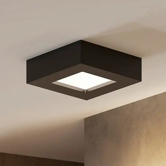 Újdonság Prios LED mennyezeti lámpa Alette, fekete, 6 W, CCT, fényerőszabályzó,