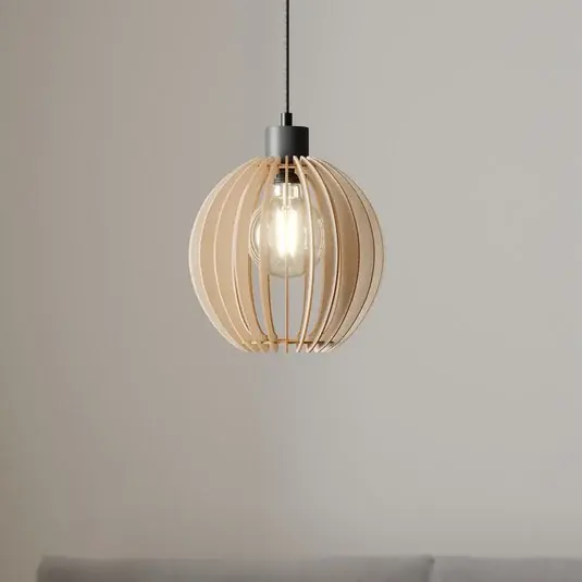 Csak ma Envostar Clay lógó lámpa nyírfa rétegelt lemez Ø 23 cm