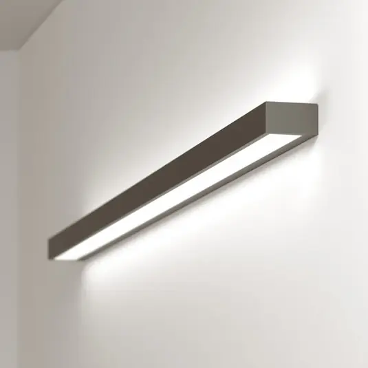 Mera LED fali lámpa, szélesség 120cm, fekete, 4000K Gyors kiszállítás