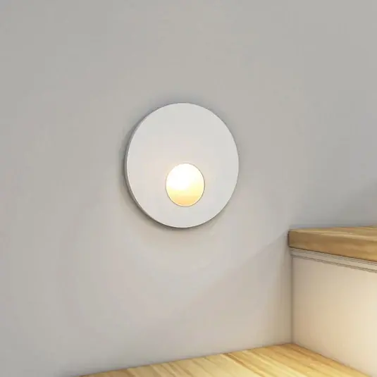 Arcchio LED-es süllyesztett lámpa Vexi, Ø 7,5 cm, fehér, alumínium, CCT Gyors kiszállítás