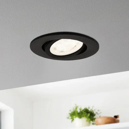 EGLO connect Saliceto-Z LED beépít. lámpa fekete Olcsó