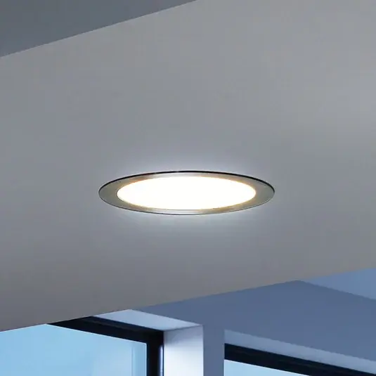 EGLO connect Fueva-C LED-es süllyesztett lámpatest, Ø 22,5 cm, nikkel Népszerű