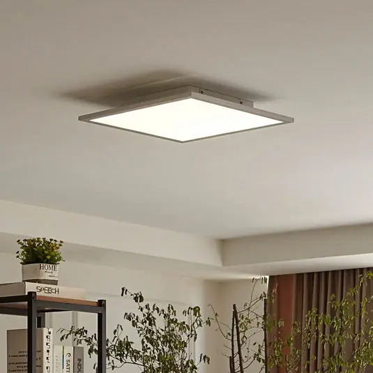 Rendeld meg most Lindby LED panel Livel, 4000K, 40 cm x 40 cm, ezüst, fém
