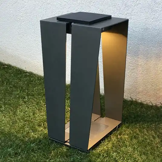 Skaal LED napelemes lámpa alu. 40 cm, szürke Újdonság