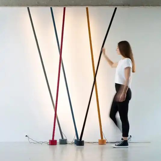 Martinelli Luce Elastica állólámpa, sárga Biztonságos fizetés