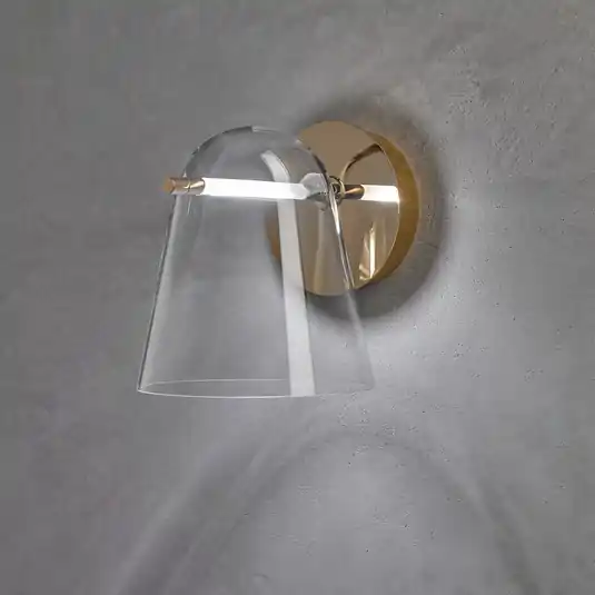 Szuper ajánlat Prandina Sino W3 LED falilámpa világos/arany színű