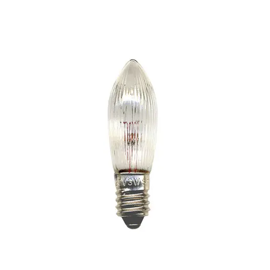 E10 2,4 W 12 V tartalék izzó, 3db gyertyaforma Újdonság