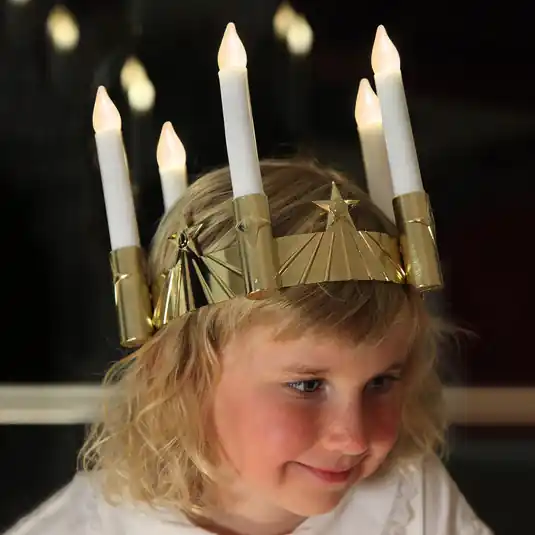 Lucia korona öt égős LED-del Árcsökkenés