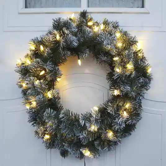 Edmonton koszorú, 30 LED-del, 50 cm-es Biztonságos fizetés