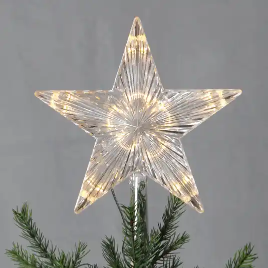 Műanyag csillaggal - Topsy LED csúcsdísz Szuper akció