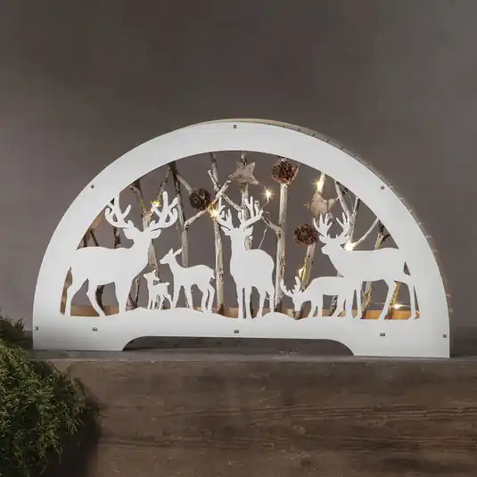 Szuper akció LED gyertyaív Fauna fehér