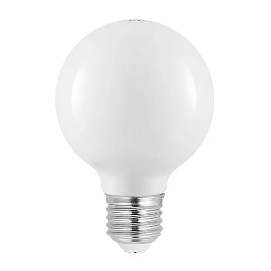 Újdonság G80 E27-es LED izzó, 4 W, 2700 K, opál, dimmelhető