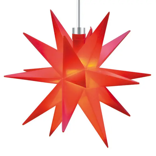 Expressz szállítás Piros, 18-ágú csillag 12 cm