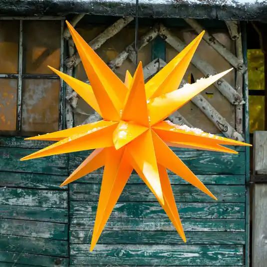 XXL díszcsillag kültérre, 18 ágú, Ø 80 cm sárga Biztonságos fizetés