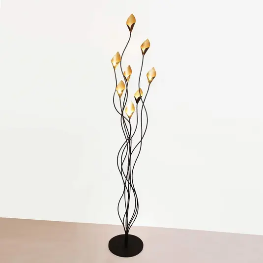 Designer LED állólámpa Calamaro, 8 izzós Akció