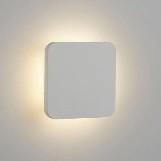 Gypsum LED fali lámpa 15x15cm fehér gipszből Legkelendőbb