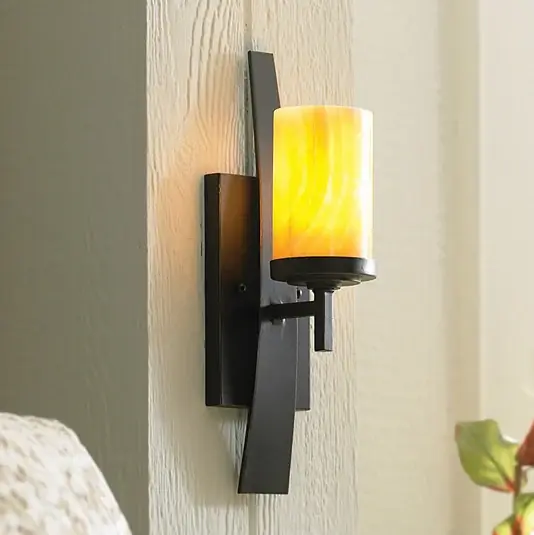 Outlet Fali lámpa Kyle Onyx búrával