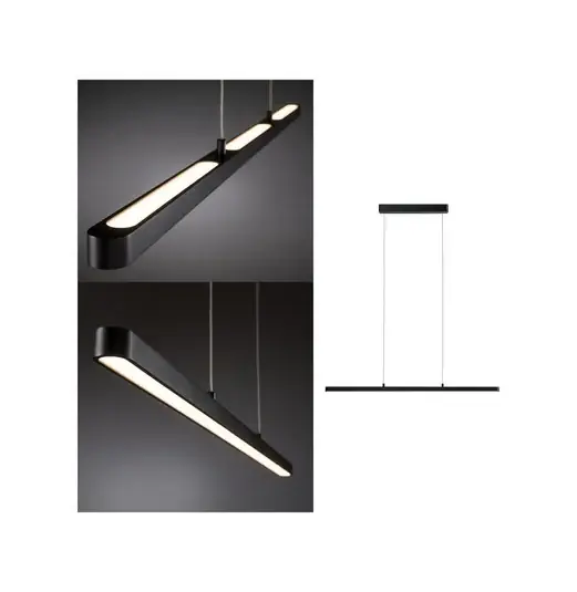 Paulmann Lento LED függő világítás, fekete, 100 cm, felfelé/lefelé irányuló Gyors szállítás