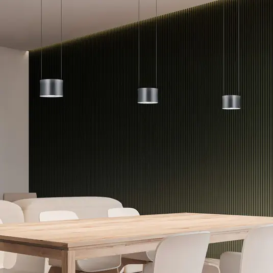 Kedvezmény BANKAMP Impulse LED függő lámpa 3 izzós antracit