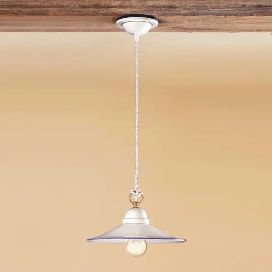 Kedvezmény Függő lámpa PIATTO kerámiából, 28 cm