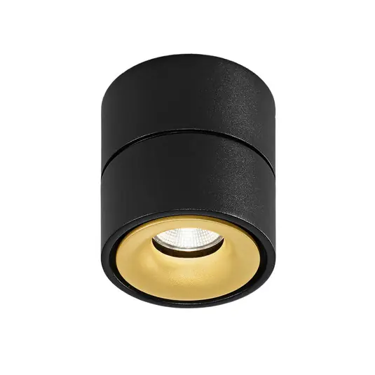 Egger DLS LED mennyezeti spot Clippo, fekete-arany, 3,000K Vedd meg online