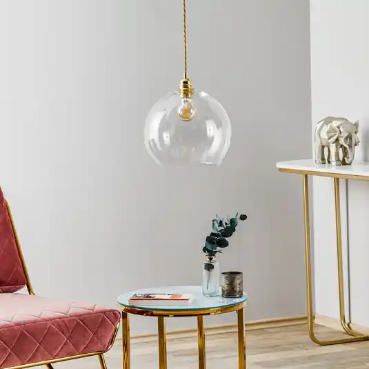 Vedd meg online EBB & FLOW Rowan füg. lámpa átl. ü., arany Ø 28 cm