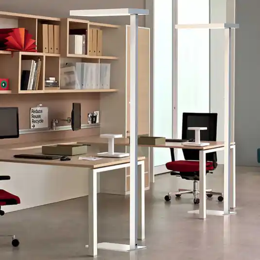 Végkiárusítás LED állólámpa Office up/down 4000K szabályzó ezüst