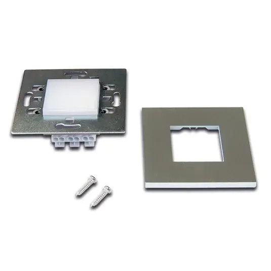 LED beépíthető fali lámpa Wall F, szürke, 1,8 W, 7,5 x 7,5 cm Alacsony ár