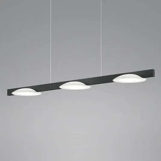 Helestra Pole LED függő lámpa három izzós fekete Biztonságos fizetés