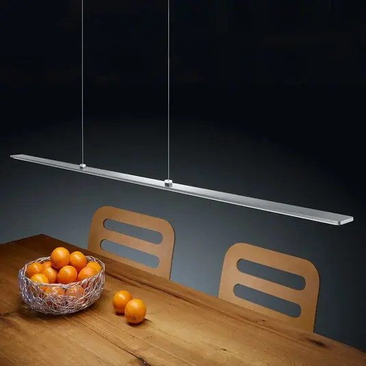 Biztonságos fizetés Helestra Lexx LED függő lámpa matt nikkel EasyLift