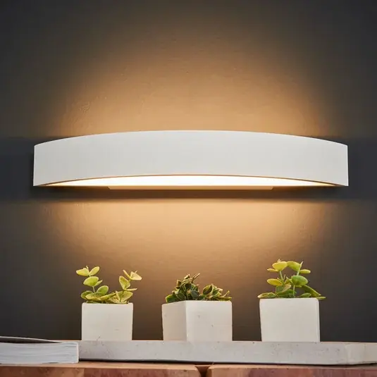 Helestra Yona LED fali lámpa, fehér, 37,5 cm Expressz szállítás