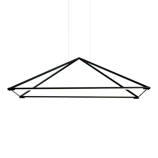 Végkiárusítás LEDS-C4 Tubs LED függő lámpa matt-fekete 120x80 cm
