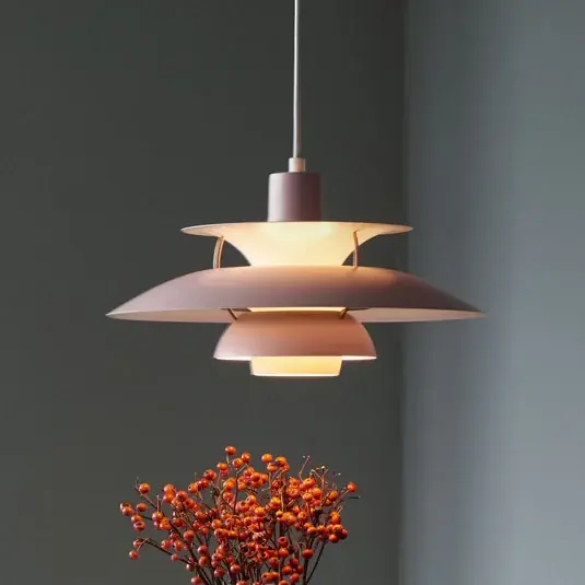 Louis Poulsen PH 5 500 lógó világítás, rózsaszín, Ø 50 cm Gyors kiszállítás