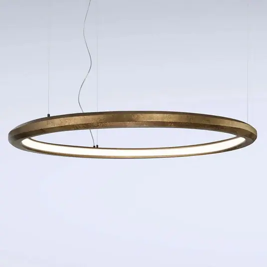 Árcsökkenés LED-es függőlámpa Materica belül Ø 120 cm sárgaréz